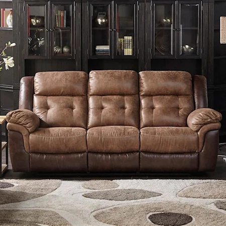 Power Reclining Sofa with Pillow Arms